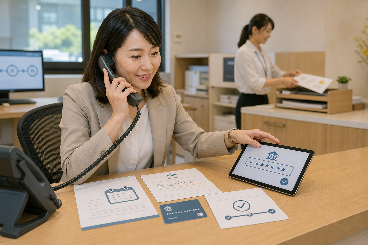 AI 生成之情境示意圖 2019年 接獲富邦客戶利益系統(AI 情境示意)